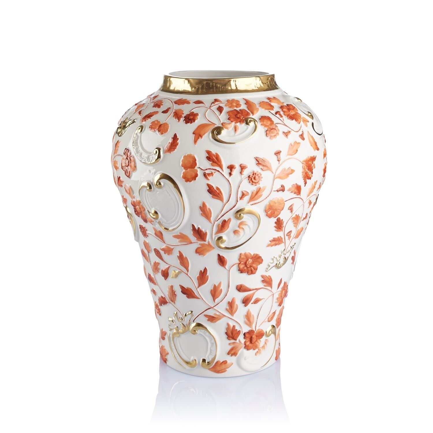 Vases Taormina Large Vase - Terracotta & Gold — Villari, collection Декор
