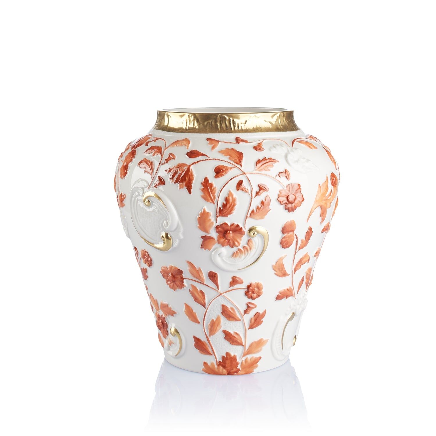 Vases Taormina Small Vase - Terracotta & Gold — Villari, collection Декор