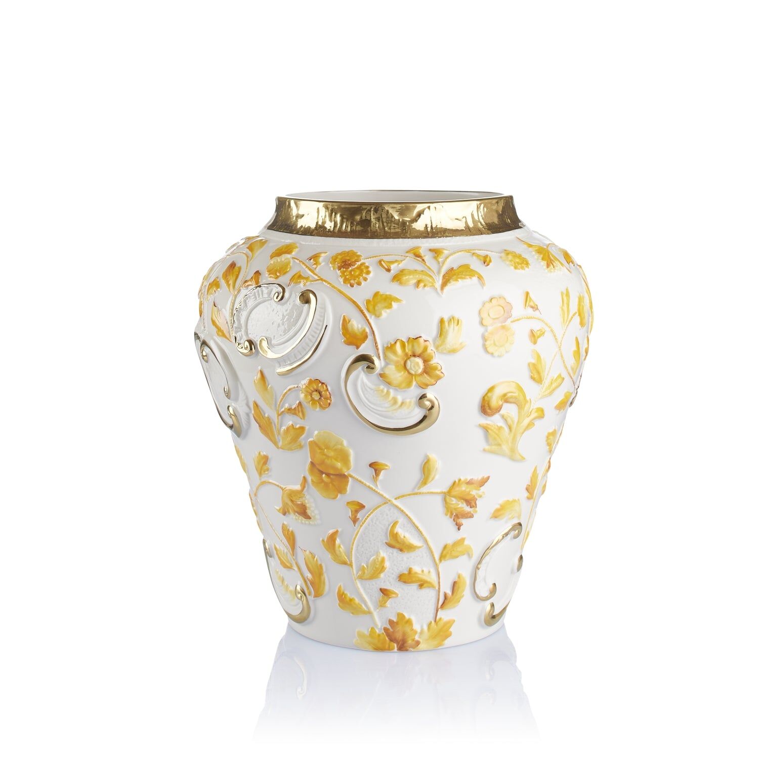 Vases Taormina Small Vase - Zafferano & Gold — Villari, collection Декор