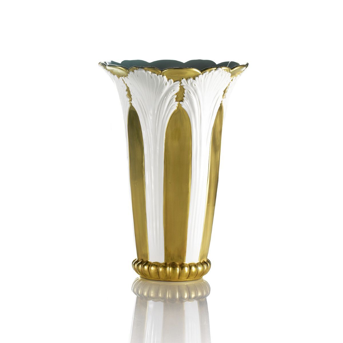 Vases Tulip Vase - White & Gold — Villari, collection Декор