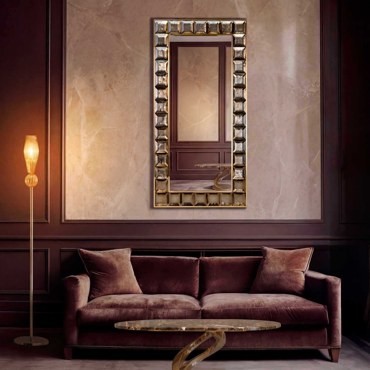 Зеркало Adamant Mirror - Tabacco — Villari, кадр 4