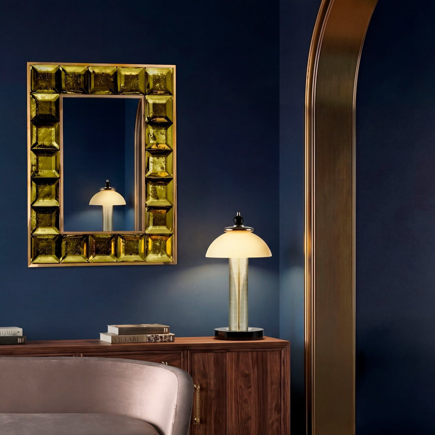 Зеркало Adamant Small Mirror - Olive Green — Villari, кадр 2