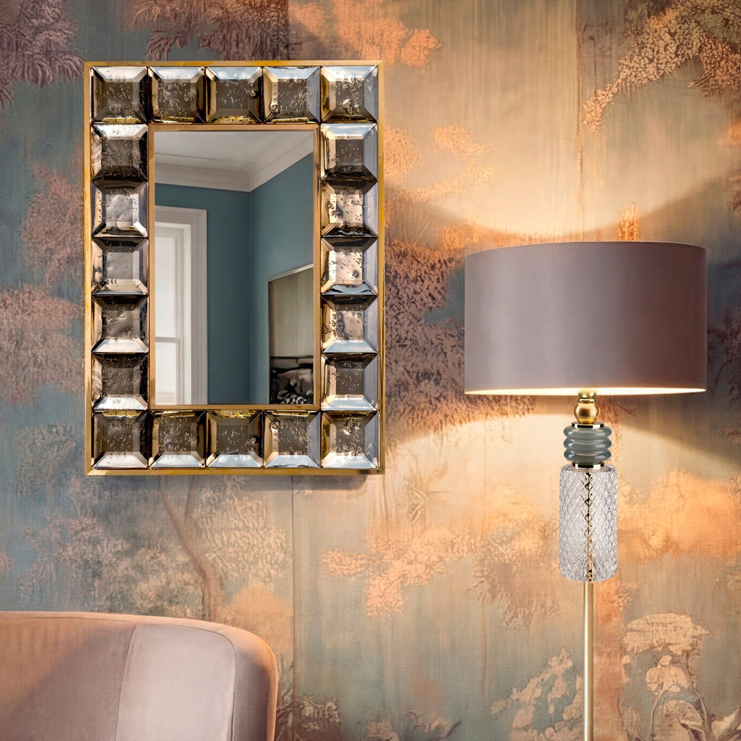 Зеркало Adamant Small Mirror - Tabacco — Villari, кадр 2