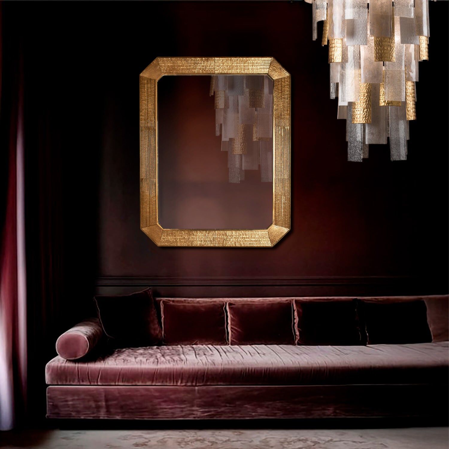 Зеркало Boston Mirror - Gold — Villari, кадр 2
