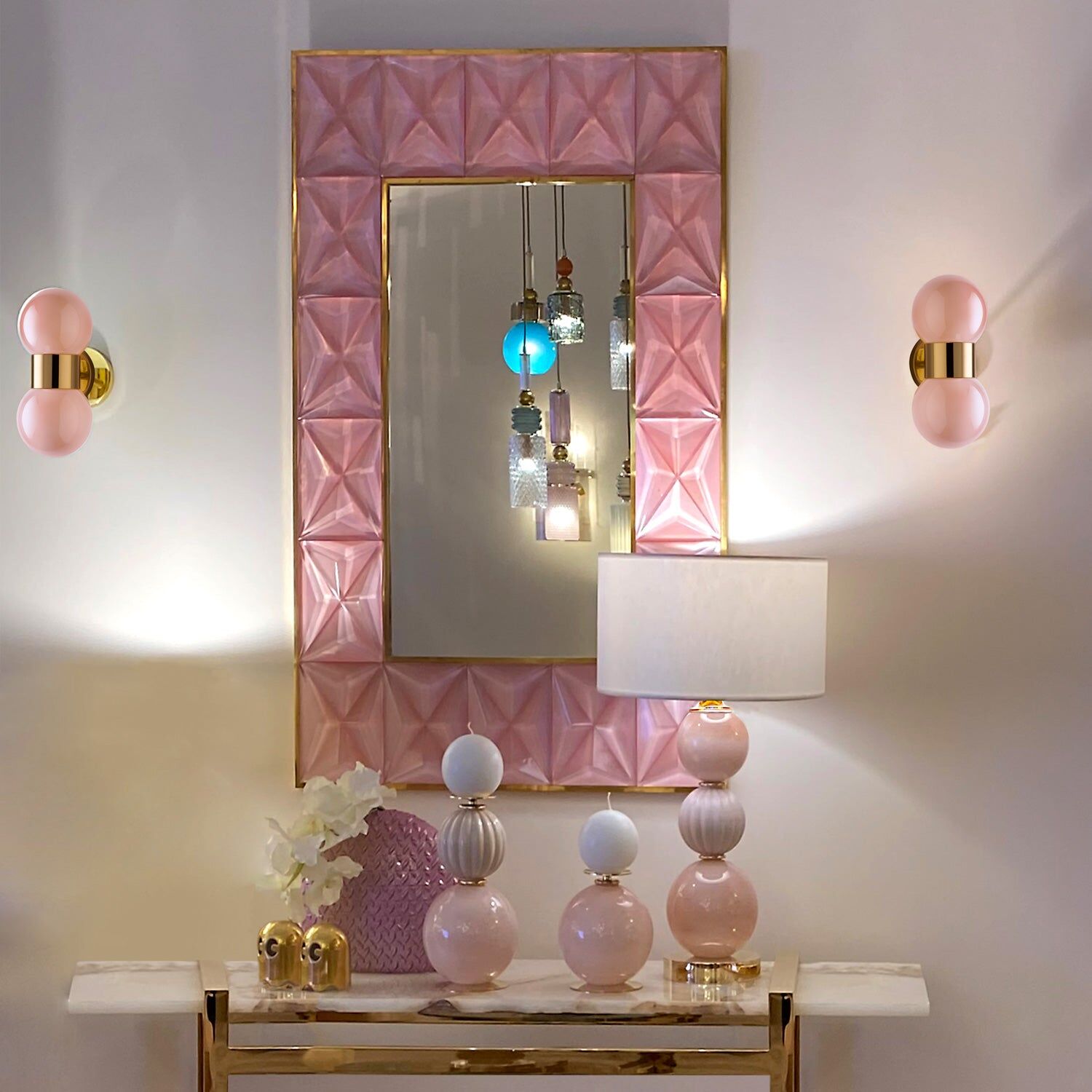 Зеркало Diamant Mirror - Pink — Villari, кадр 2