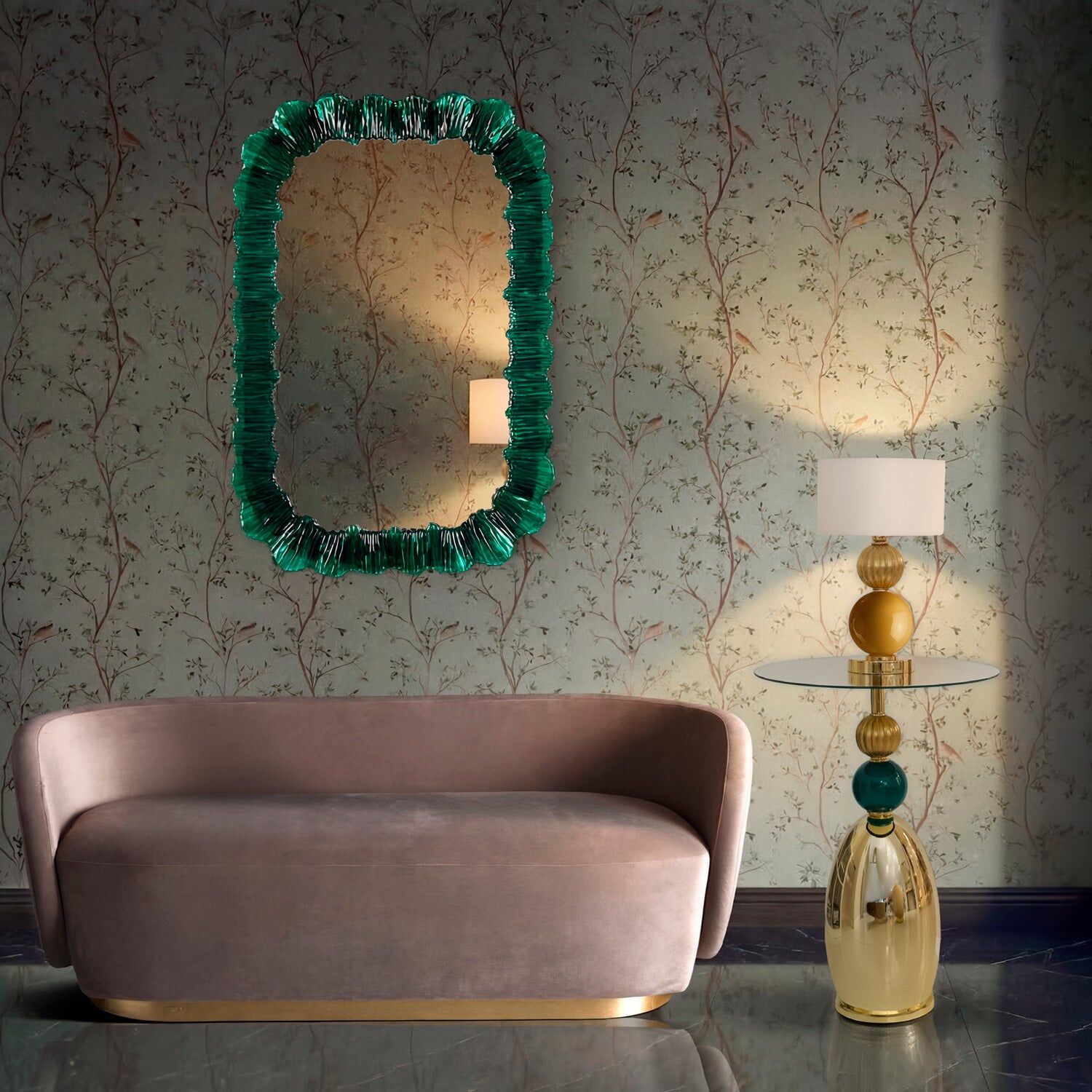 Зеркало Laguna Mirror - Emerald Green — Villari, кадр 2