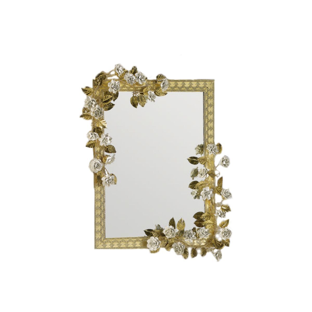 Mirrors Marie Antoinette Medium Mirror - Gold & White — Villari, collection Мебель